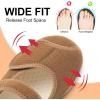 imageJOINFREE Womens Wide Diabetic Slippers Adjustable Comfort House Shoes Extra Wide Width Edema Swollen Arthritis Bedroom Slipper Indoor OutdoorBrown