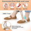 imageJOINFREE Womens Wide Diabetic Slippers Adjustable Comfort House Shoes Extra Wide Width Edema Swollen Arthritis Bedroom Slipper Indoor OutdoorBrown