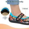 imageJOINFREE Womens Wide Diabetic Slippers Adjustable Comfort House Shoes Extra Wide Width Edema Swollen Arthritis Bedroom Slipper Indoor OutdoorFlower