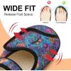imageJOINFREE Womens Wide Diabetic Slippers Adjustable Comfort House Shoes Extra Wide Width Edema Swollen Arthritis Bedroom Slipper Indoor OutdoorMulti Sea
