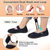 imageJOINFREE Womens Wide Diabetic Slippers Adjustable Comfort House Shoes Extra Wide Width Edema Swollen Arthritis Bedroom Slipper Indoor OutdoorNavyblue