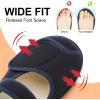 imageJOINFREE Womens Wide Diabetic Slippers Adjustable Comfort House Shoes Extra Wide Width Edema Swollen Arthritis Bedroom Slipper Indoor OutdoorNavyblue