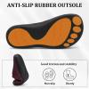 imageJOINFREE Womens Wide Suede Clogs Zero Drop Potato Shoes Diabetic Mules for Swollen Edema Comfort Slip on Clog Slippers with Adjuatable Buckle Indoor ampamp Outdoor UseWine Red