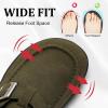 imageJOINFREE Womens Wide Suede Clogs Zero Drop Potato Shoes Diabetic Mules for Swollen Edema Comfort Slip on Clog Slippers with Adjuatable Buckle Indoor ampamp Outdoor UseDark Green