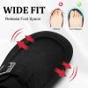 imageJOINFREE Womens Wide Suede Clogs Zero Drop Potato Shoes Diabetic Mules for Swollen Edema Comfort Slip on Clog Slippers with Adjuatable Buckle Indoor ampamp Outdoor UseBlack