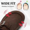 imageJOINFREE Womens Wide Suede Clogs Zero Drop Potato Shoes Diabetic Mules for Swollen Edema Comfort Slip on Clog Slippers with Adjuatable Buckle Indoor ampamp Outdoor UseCoffee