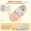 imageJOINFREE Toddler Shoes Boys Girls Walking Lightweight Wide Barefoot Slip On Sneakers Mary Jane School Shoe Breathable FlexibleBeige