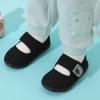 imageJOINFREE Toddler Shoes Boys Girls Walking Lightweight Wide Barefoot Slip On Sneakers Mary Jane School Shoe Breathable FlexibleBlack