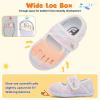 imageJOINFREE Toddler Shoes Boys Girls Walking Lightweight Wide Barefoot Slip On Sneakers Mary Jane School Shoe Breathable FlexibleColor