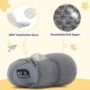 imageJOINFREE Toddler Shoes Boys Girls Walking Lightweight Wide Barefoot Slip On Sneakers Mary Jane School Shoe Breathable FlexibleGrey