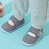 imageJOINFREE Toddler Shoes Boys Girls Walking Lightweight Wide Barefoot Slip On Sneakers Mary Jane School Shoe Breathable FlexibleGrey
