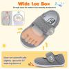 imageJOINFREE Toddler Shoes Boys Girls Walking Lightweight Wide Barefoot Slip On Sneakers Mary Jane School Shoe Breathable FlexibleGrey