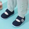 imageJOINFREE Toddler Shoes Boys Girls Walking Lightweight Wide Barefoot Slip On Sneakers Mary Jane School Shoe Breathable FlexibleNavyblue