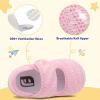 imageJOINFREE Toddler Shoes Boys Girls Walking Lightweight Wide Barefoot Slip On Sneakers Mary Jane School Shoe Breathable FlexiblePinkpattern
