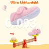 imageJOINFREE Toddler Shoes Boys Girls Walking Lightweight Wide Barefoot Slip On Sneakers Mary Jane School Shoe Breathable FlexiblePinkpattern