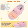 imageJOINFREE Toddler Shoes Boys Girls Walking Lightweight Wide Barefoot Slip On Sneakers Mary Jane School Shoe Breathable FlexiblePinkpattern