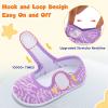 imageJOINFREE Toddler Shoes Boys Girls Walking Lightweight Wide Barefoot Slip On Sneakers Mary Jane School Shoe Breathable FlexiblePurplestripe