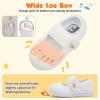 imageJOINFREE Toddler Shoes Boys Girls Walking Lightweight Wide Barefoot Slip On Sneakers Mary Jane School Shoe Breathable FlexibleWhite