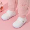imageJOINFREE Toddler Shoes Boys Girls Walking Lightweight Wide Barefoot Slip On Sneakers Mary Jane School Shoe Breathable FlexibleWhite