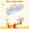 imageJOINFREE Toddler Shoes Boys Girls Walking Lightweight Wide Barefoot Slip On Sneakers Mary Jane School Shoe Breathable FlexibleWhitecolorstriped