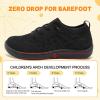 imageJOINFREE Toddler Shoes Girls Boys Wide Barefoot Shoes Minimalist Walking Sneakers Zero Drop Slip on Tennis Shoe Breathable Naturally FlexibleBlack