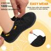 imageJOINFREE Toddler Shoes Girls Boys Wide Barefoot Shoes Minimalist Walking Sneakers Zero Drop Slip on Tennis Shoe Breathable Naturally FlexibleBlack