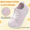 imageJOINFREE Toddler Shoes Girls Boys Wide Barefoot Shoes Minimalist Walking Sneakers Zero Drop Slip on Tennis Shoe Breathable Naturally FlexibleColorwihtepink