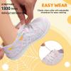 imageJOINFREE Toddler Shoes Girls Boys Wide Barefoot Shoes Minimalist Walking Sneakers Zero Drop Slip on Tennis Shoe Breathable Naturally FlexibleColorwihtepink