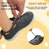 imageJOINFREE Toddler Shoes Girls Boys Wide Barefoot Shoes Minimalist Walking Sneakers Zero Drop Slip on Tennis Shoe Breathable Naturally FlexibleDarkgrey
