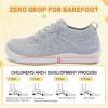 imageJOINFREE Toddler Shoes Girls Boys Wide Barefoot Shoes Minimalist Walking Sneakers Zero Drop Slip on Tennis Shoe Breathable Naturally FlexibleGrey