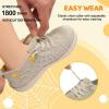 imageJOINFREE Toddler Shoes Girls Boys Wide Barefoot Shoes Minimalist Walking Sneakers Zero Drop Slip on Tennis Shoe Breathable Naturally FlexibleKhaki