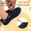 imageJOINFREE Toddler Shoes Girls Boys Wide Barefoot Shoes Minimalist Walking Sneakers Zero Drop Slip on Tennis Shoe Breathable Naturally FlexibleNavyblue