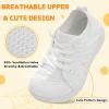 imageJOINFREE Toddler Shoes Girls Boys Wide Barefoot Shoes Minimalist Walking Sneakers Zero Drop Slip on Tennis Shoe Breathable Naturally FlexibleWhite