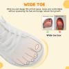 imageJOINFREE Toddler Shoes Girls Boys Wide Barefoot Shoes Minimalist Walking Sneakers Zero Drop Slip on Tennis Shoe Breathable Naturally FlexibleWhite