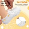 imageJOINFREE Toddler Shoes Girls Boys Wide Barefoot Shoes Minimalist Walking Sneakers Zero Drop Slip on Tennis Shoe Breathable Naturally FlexibleWhite