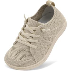 imageJOINFREE Toddler Shoes Girls Boys Wide Barefoot Shoes Minimalist Walking Sneakers Zero Drop Slip on Tennis Shoe Breathable Naturally FlexibleKhaki