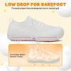 imageJOINFREE Kids Barefoot Shoes Boys Girls Wide Slip On Shoes Big Kids Breathable Hiking Sneakers Zero Drop Toddler Lightweight Walking Tennis Shoe Indoor OutdoorWhite