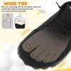 imageJOINFREE Kids Barefoot Shoes Boys Girls Wide Slip On Shoes Big Kids Breathable Hiking Sneakers Zero Drop Toddler Lightweight Walking Tennis Shoe Indoor OutdoorBlack