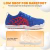 imageJOINFREE Kids Barefoot Shoes Boys Girls Wide Slip On Shoes Big Kids Breathable Hiking Sneakers Zero Drop Toddler Lightweight Walking Tennis Shoe Indoor OutdoorBlue