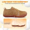 imageJOINFREE Kids Barefoot Shoes Boys Girls Wide Slip On Shoes Big Kids Breathable Hiking Sneakers Zero Drop Toddler Lightweight Walking Tennis Shoe Indoor OutdoorBrownbeige