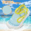 image:imageJOINFREE Baby Water Shoes Toddler Boys Girls Wide Sandals Barefoot Swim Shoes QuickDry Breathable Summer Outdoor Sports Shoe for Beach Pool Aqua Walking SandalsLightblue