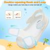 image:imageJOINFREE Baby Water Shoes Toddler Boys Girls Wide Sandals Barefoot Swim Shoes QuickDry Breathable Summer Outdoor Sports Shoe for Beach Pool Aqua Walking SandalsWhite