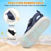 image:imageJOINFREE Baby Water Shoes Toddler Boys Girls Wide Sandals Barefoot Swim Shoes QuickDry Breathable Summer Outdoor Sports Shoe for Beach Pool Aqua Walking SandalsNavyblue