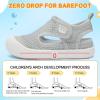 image:imageJOINFREE Baby Water Shoes Toddler Boys Girls Wide Sandals Barefoot Swim Shoes QuickDry Breathable Summer Outdoor Sports Shoe for Beach Pool Aqua Walking SandalsLightgrey