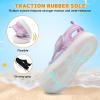 image:imageJOINFREE Baby Water Shoes Toddler Boys Girls Wide Sandals Barefoot Swim Shoes QuickDry Breathable Summer Outdoor Sports Shoe for Beach Pool Aqua Walking SandalsBluepinkpurple