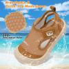 image:imageJOINFREE Baby Water Shoes Toddler Boys Girls Wide Sandals Barefoot Swim Shoes QuickDry Breathable Summer Outdoor Sports Shoe for Beach Pool Aqua Walking SandalsBrown