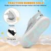 image:imageJOINFREE Baby Water Shoes Toddler Boys Girls Wide Sandals Barefoot Swim Shoes QuickDry Breathable Summer Outdoor Sports Shoe for Beach Pool Aqua Walking SandalsLightgrey