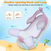 image:imageJOINFREE Baby Water Shoes Toddler Boys Girls Wide Sandals Barefoot Swim Shoes QuickDry Breathable Summer Outdoor Sports Shoe for Beach Pool Aqua Walking SandalsBluepinkpurple
