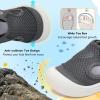 image:imageJOINFREE Baby Water Shoes Toddler Boys Girls Wide Sandals Barefoot Swim Shoes QuickDry Breathable Summer Outdoor Sports Shoe for Beach Pool Aqua Walking SandalsDarkgrey
