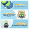 image:imageJOINFREE Toddler Sandals Girls Boys Wide Barefoot Water Sandals Lightweight Summer Water Shoes QuickDry NonSlip Aqua Athletic Sneakers for Beach Swim PoolBluegreen